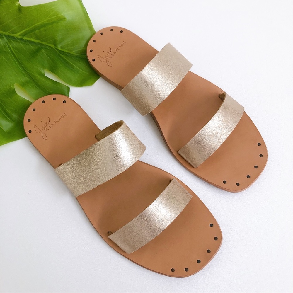 Joie Blush Bannerly Slide Sandals Sz 38.5